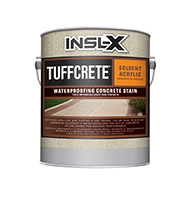 Waldwick Paint & Wallpaper Company TuffCrete Solvent Acrylic Waterproofing Concrete Stain is a solvent-borne acrylic concrete stain designed for deep penetration into concrete surfaces. With excellent adhesion, this product delivers outstanding durability in a low-sheen, matte finish that helps to hide surface defects.

Excellent adhesion
Durable low sheen finish
Color fade resistant
Quick drying
Deep concrete penetration
Superior wear resistance
Apply in one coat as a stain or two coats as an opaque coatingboom